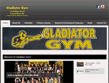 Tablet Screenshot of gladiatorboxing.net